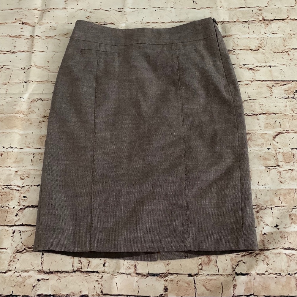 Ann Taylor Factory Gray Pencil Skirt